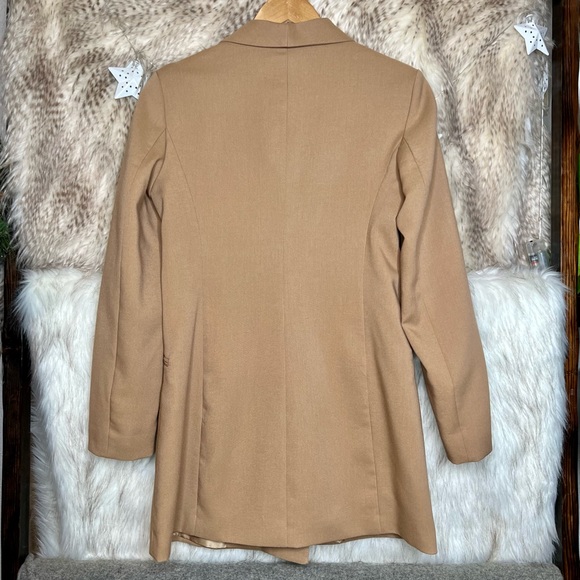 Stradivarius Tan Camel Trench Coat - Picture 4 of 4